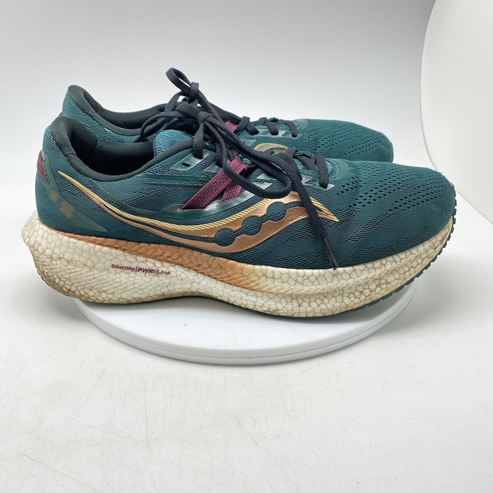 Saucony Sneakers Mens 10.5 Triumph 20 S20759-17 Green Athletic Running Shoes